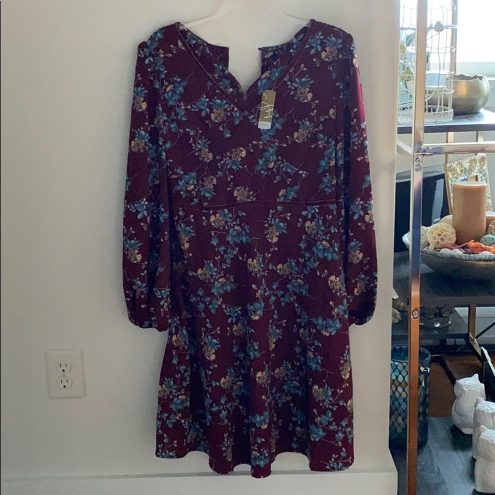Long sleeve dress.